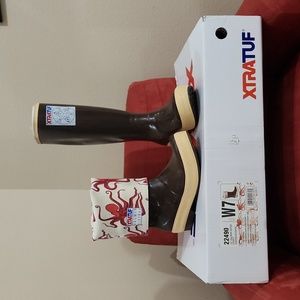 XTRATUF Salmon Sister insulated rain boots/boating boots, copper/octopus, W7